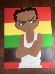 Boondocks background for mobile phone, tablet, desktop computer and other devices hd and 4k adventures of two boys, riley and huey freeman, who undergo a culture clash when they move from. Ch Boondocks Riley Caydance Hill Paintings Prints Childrens Art Tv Shows Movies Artpal