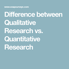 Difference Between Qualitative Research Vs Quantitative Research Quantitative Research Research Methods Qualitative Research Methods