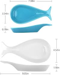 Original fish spoon rest / candle holder handmade ceramic pottery hobbyist. 2 Pieces Of Porcelain Spoon Holder For Countertop 9 05 Inches White 7 08 Inches Blue Fish Model Ceramic Spoon Rest For Farmhouse Kitchen Decor And Accessories Spoon Rest For Kitchen Spoon Rests Kitchen Accessories