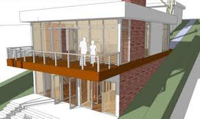 Image Result For Narrow House On Slope Beach House Interior Design Modern House Plan Sloping Lot House Plan