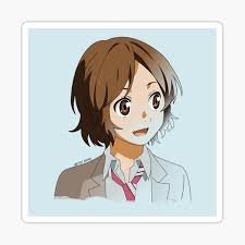 Sawabe Tsubaki Your Lie In April Sticker By Artsyaxion Redbubble