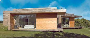 L'option des pilotis, déjà utilisé à l'époque e la préhistoire. Maison Bois Aquitaine Limousin Maison Bois Sud Ouest Evolubois Construction Maison Bois Dordogne M Constructeur Maison Bois Maison Bois Maison Ossature Bois