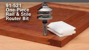 Entry door making router bits; Easy Cabinet Doors With The One Piece Rail And Stile Router Bit 91 521 Youtube