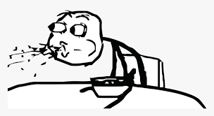 Meme Face Meme Spitting Out Coffee Hd Png Download Kindpng