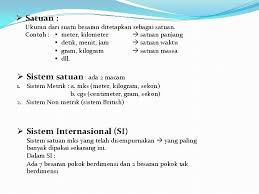 Sistem si (dari bahasa perancis systeme international ) adalah sistem pengukuran di seluruh dunia berdasarkan sistem metrik yang lebih tua yang kebanyakan kita belajar di sekolah. Satuan Panjang Sistem Imperial