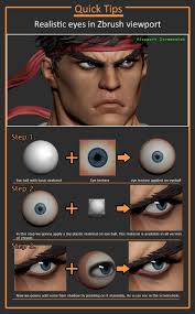 Tips And Tricks For Arts And Crafts Zbrush Zbrush Tutorial Eye Texture