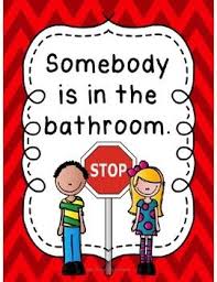 Classroom Bathroom Signs Stop Go 12 Options Classroom Bathroom Bathroom Signs Bathroom Red