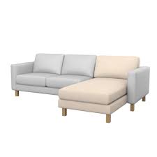 This is a set of sofa cover replacement that are compatible with ikea karlstad two seat sofa with chaise lounge. Karlstad Anbau Recamiere Bezug Soferia Bezuge Fur Ikea Mobel