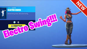 Electro swing is a rare emote. New Electro Swing Dance Emote Item Shop Oct 21 Fortnite Battle Royale Youtube