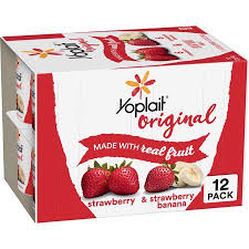 Yoplait Yogurt Strawberry Banana Variety Pack 12 Ct Walmart Com Yoplait Yogurt Strawberry Banana Yoplait