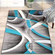 Free returns 100% satisfaction guarantee fast shipping. Orren Ellis Gaeta Abstract Gray Teal Area Rug Reviews Wayfair