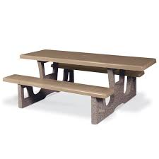 Petersen 5 Rectangular Concrete Wheelchair Accessible Picnic Table Picnic Table Concrete Table Rectangular