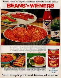 In a medium bowl, combine beans, onion, pickle and mustard; 4 Ways To Enjoy Franks And Beans 1961 Click Americana