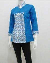 Model Baju Batik Kerja Kombinasi Kain Polos Jpg 367 459 Pakaian Kerja Desain Blus Model Baju Wanita