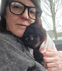 The best little patient was treated for an ear infection and given a  steroid shot, and yes, he's coming home with me. Lucky, lucky me. Revisit  at the vet