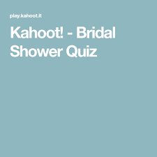 Kahoot Bridal Shower Quiz Aloha Bridal Shower Bridal Shower Kahoot