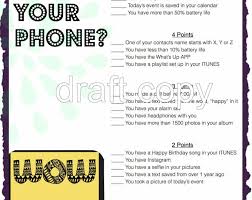 Birthday Games For Adults Printable 30th Birthday Party Game Whats In Your Phone Girls Birthday Party Games Birthday Party Games 30th Birthday Party Games