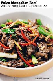 Sizzling Hot Healthy Mongolian Beef Paleo Whole30 Keto Recipe Paleo Diet Recipes Paleo Cooking Paleo Recipes