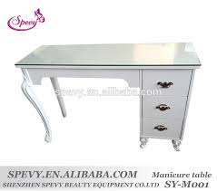2016 New Luxury White Glass Top Manicure Table To See More Products Please Check Http Decoracion Para Salon De Unas Salones De Belleza En Casa Salon De Unas