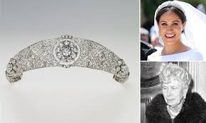 Immediately following prince harry and meghan markle's engagement announcement, speculation started brewing about whether markle would wear the spencer tiara on her wedding day. What Were Meghan S Tiara Options For Her Wedding Day Daily Mail Online