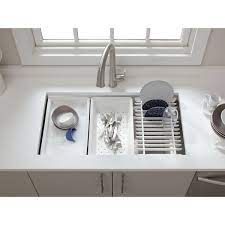 See your function and installation options and find the perfect sink for your ktichen. Kohler Prolific 33 X 17 3 4 X 10 15 16 Undermount Single Bowl Kitchen Sink With Accessories K 5540 Na Overstock 22736752
