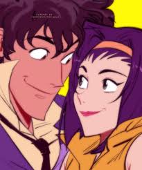 johannathemad, faye valentine, spike spiegel, cowboy bebop, highres, 1boy,  1girl, lipstick, looking at another, makeup, purple hair - Image View - |  Gelbooru - Free Anime and Hentai Gallery