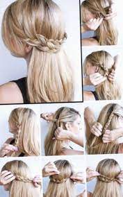 Set with hair spray so you let this cute hairstyle for medium length hair inspire you on trying creative 'dos that look simple yet. 10 Hairstyles For Medium Length Hair Up Dos Simple Updo Medium Length Hair Styles Medium Hair Styles Medium Length Hair Up