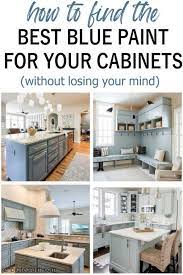 Blue Gray Kitchen Cabinet Paint Colors