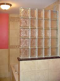 Installing a glass block shower enclosure is a good way to reinvigorate your bathroom. Nifty Bathroom Divider This Particular Glass Block Isn T My Favorite But I Like Other Types Glass Block Shower Bathroom Divider Ideas Bathroom Remodel Master