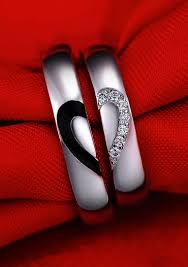 Cool Couple Wedding Bands Male And Female Matching Wedding Rings Wedding Rings Unique Cheap Wedding Bands Heart Wedding Rings