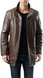 Bgsd Men S Chad New Zealand Lambskin Leather Car Coat Espresso M At Amazon Men S Clothi Leather Jacket Outfit Men Leather Jacket Men Brown Leather Jacket Men