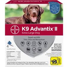 4 Month K9 Advantix Ii Blue For Extra Large Dogs Over 55 Lbs
