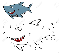 Make combination of four consecutive single colored . Vector Illustration Of Education Dot To Dot Game Shark Royalty Free Cliparts Vectors And Stock Illustration Image 44954760