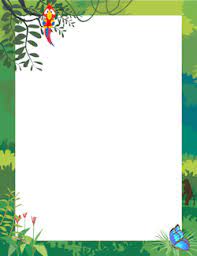 Free Animal Borders Jungle Border Clip Art Borders Page Border