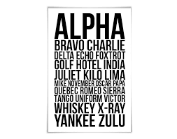 The 26 code words in the nato phonetic alphabet are assigned to. Amazon Com Alpha Bravo Charlie Art Print 60 Colours 6 Sizes Phonetic Alphabet Poster Aviation Nato Military Pilot Airplane Army Handmade