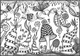 Rosendoodle Magischer Garten Doodle Painting Flammen 1 Doodle Painting Flammen 2 Dreiecke Triangle Zentangle Doodle Feen Zeichnungen Ausmalen Ausdrucken
