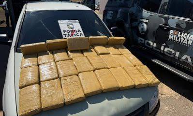 PM e Gefron prendem quatro homens e apreendem 31 quilos de maconha em Pontes e Lacerda