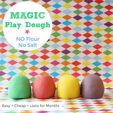 You can make playdough with salt and flour. Magic Play Dough No Flour No Salt Emma Owl