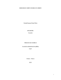 Monografía sobre Violencia de Género en el Proyecto de Futuro II - Studocu