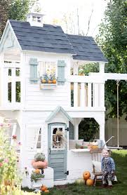 Welcome Back To Maylee S Country Playhouse Since We Were Doing Our Fall Home Tours We Thought We Would Show You Maylee S Ho Play Houses Backyard Play Backyard