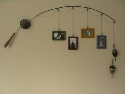 Fishing Pole Picture Frame Metal Brown 4 Frames Picture Frames Fishing Decor Cabin Decor