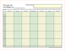 5 Weekly Planner Template Excel Teknoswitch