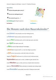 100%(3)100% found this document useful (3 votes). Wetter Jahreszeiten Monate Datum Deutsch Daf Arbeitsblatter