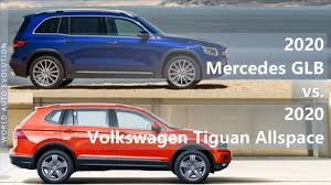 2020 Mercedes Glb Vs 2020 Volkswagen Tiguan Allspace Technical Comparison Youtube