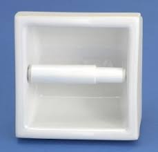 4 Places To Find Recessed Soap Dishes And Ceramic Bathroom Fixtures Including Both Vintage And New Recessed Toilet Paper Holder Toilet Paper Holder Wall Diy Toilet Paper Holder This toilet paper holder features a durable metal frame with wooden elements.