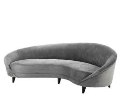 These traditional upholstery fabrics would be ideal choices for reupholstering vintage furniture. The Grey Velvet Sofa Jasper Large Sofa In Grey Velvet Fabrics In Pure Design In The 50 S Style