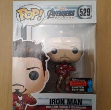 New York Comic Con Exclusive With Shared Sticker From Amazon Please Refer To Photos For Condition This Is Iron Man With Nano Gauntlet From Iron Man Man Iron