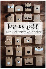 Seerose papier origami auf seerose basteln vorlage ich liebe wasser seerose. Diy Adventskalender Lustige Tiere Im Wald