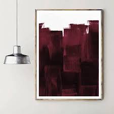 Maroon Painting Print Maroon Print Dark Red Painting Contemporary Print Abstract Red Art Crimson Red Prin Red Abstract Painting Red Painting Painting