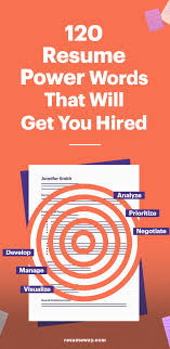 120 Resume Power Words That Will Get You Hired Resumeway In 2020 Resume Power Words Powerful Words Resume Advice